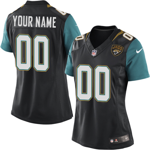 Women's Elite Nike Jersey Black Alternate - Customized NFL Jacksonville Jaguars